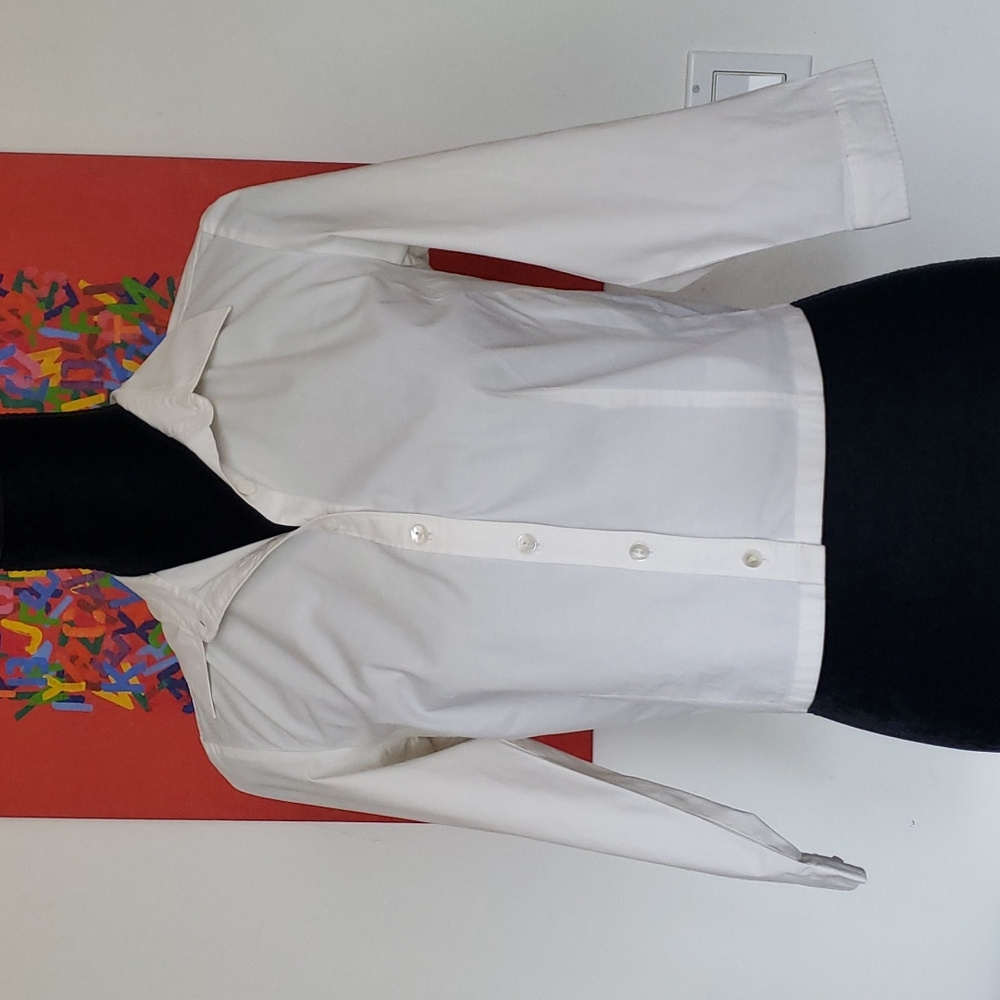 Ann Taylor cropped blouse